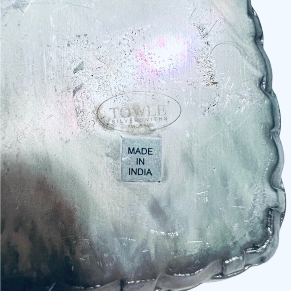 Towle Silversmiths Silver Woven Basket Pattern Candy Dish - Picture 4 of 6